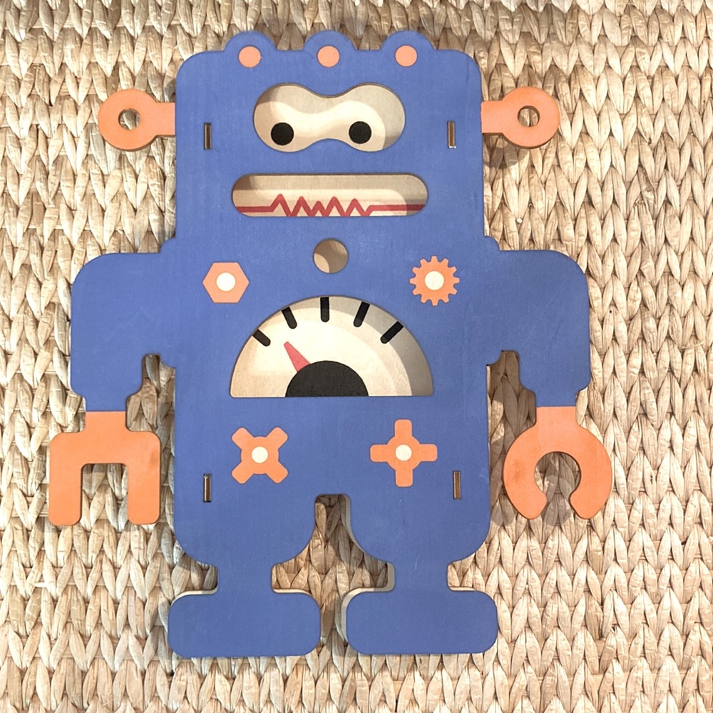Robot Wooden 3D Wall Art